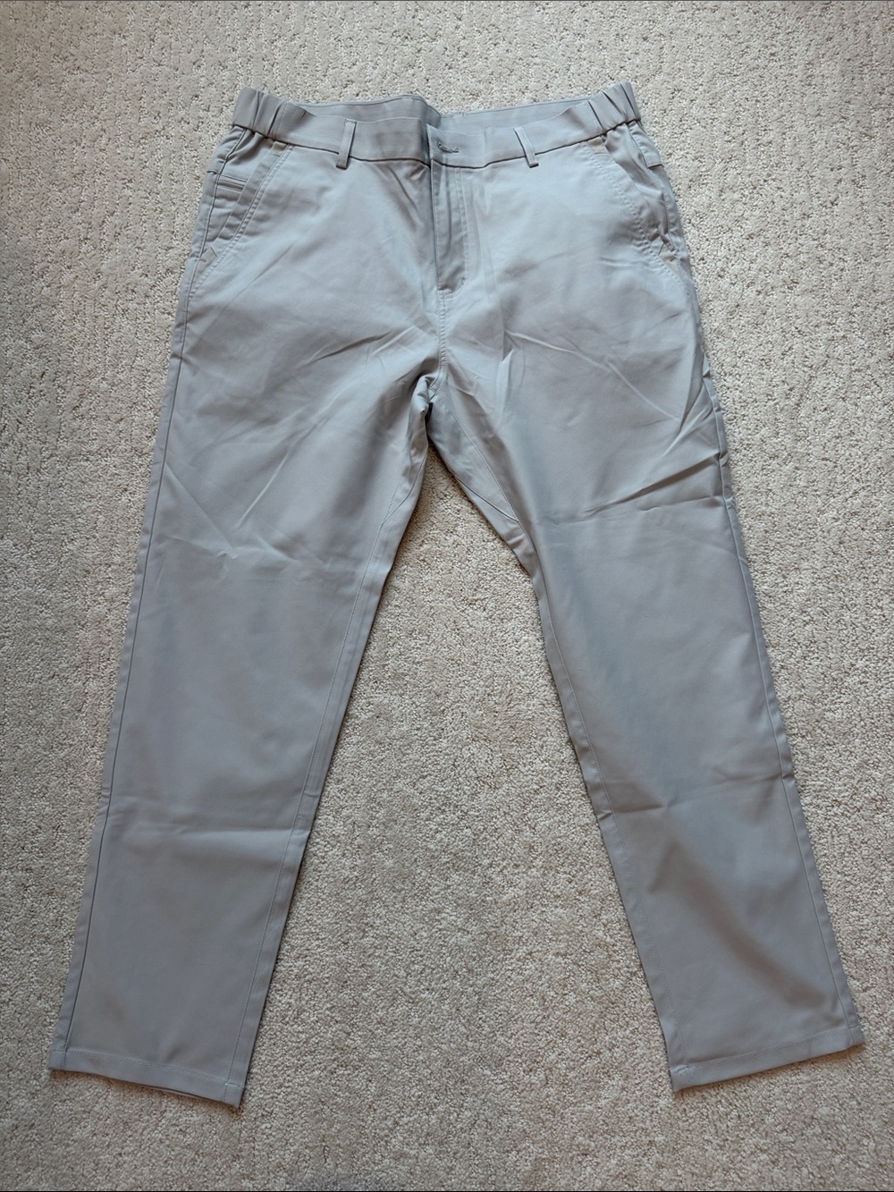 Men's Straight Chino Pants - Light Gray